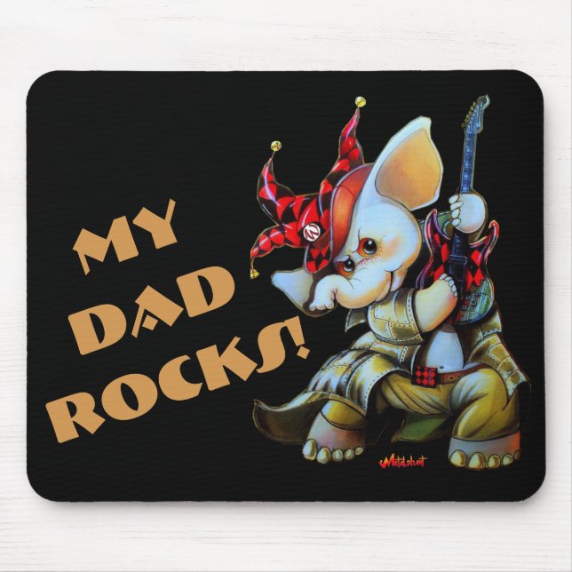 Metalphant Jester My Pappa Sten Mouse Pad Musmatta (Framsidan)