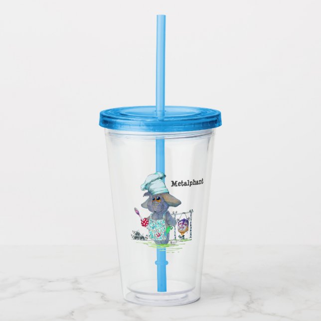 Metalphant kock 16 uns. AkrylTumbler Take Away Mugg (Framsida)