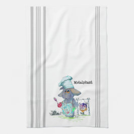 Metalphant kockkökshandduk kökshandduk