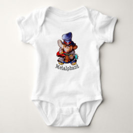 Metalphant med gitarrbabybodysuiten t shirt