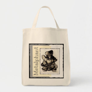 Metalphant metalltote bags - olik stilar tygkasse