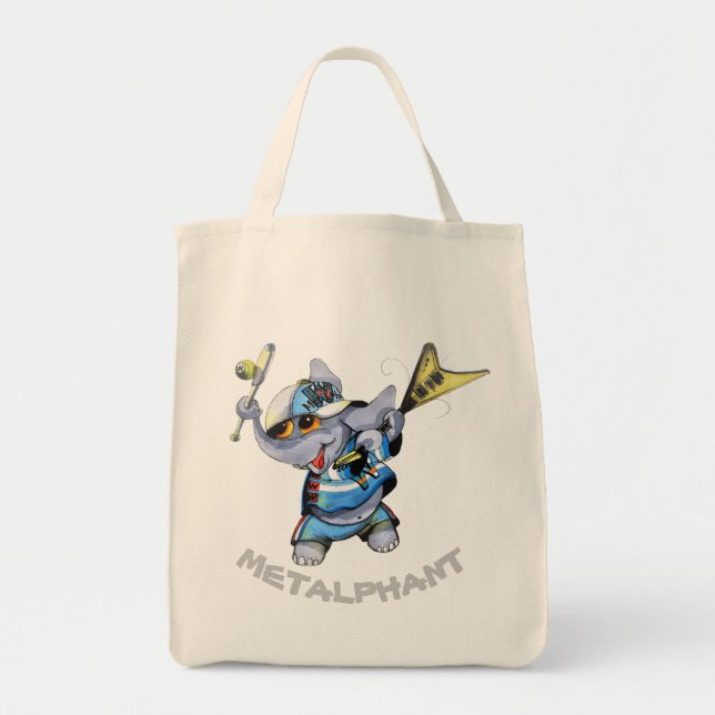 Metalphant sporttote bags - olik stilar tygkasse (Framsidan)