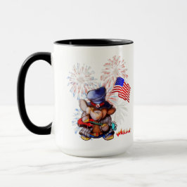 Metalphant USA flagga Mugg