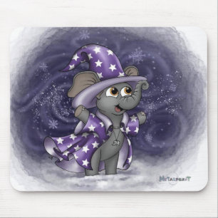 Metalphant Wilbur i Winter Mouse Pad Musmatta