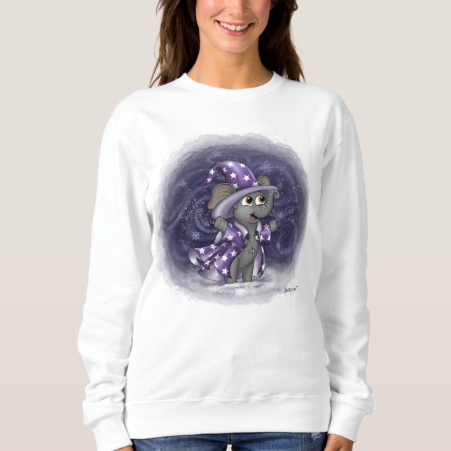 Metalphant Wilbur i Winter Women's Sweatshirt T Shirt (Framsida)