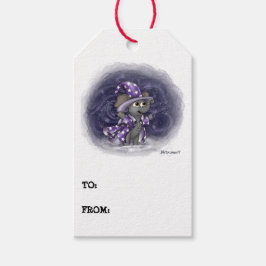 Metalphant Wilbur in Winter Gift Märkres Presentetikett