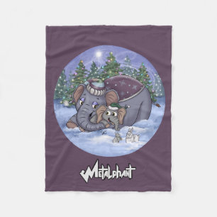Metalphant Wilbur & Mom Fleecefilt