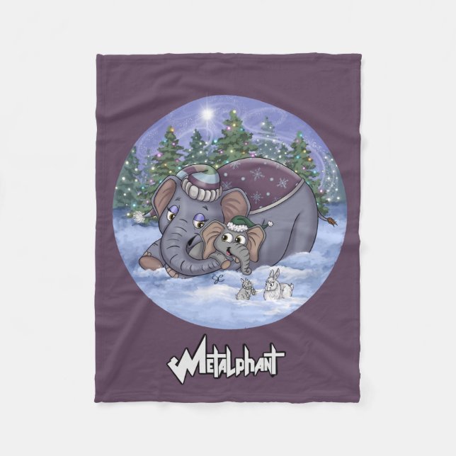 Metalphant Wilbur & Mom Fleecefilt (Framsidan)