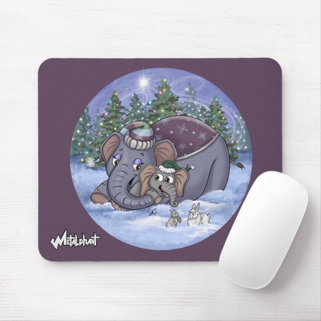 Metalphant Wilbur & Mom Mouse Pad Musmatta (Med mus)