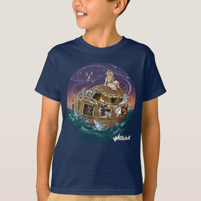 Metalphant Wilbur & Noah-ery's Ark Barn T-shirt (Framsida)