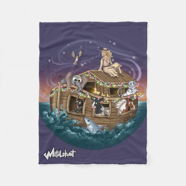 Metalphant Wilbur & Noah-ery's Ark Fleece Blanket (Framsidan)
