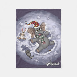 Metalphant Wilbur Snö Änglar Fleece Blanket