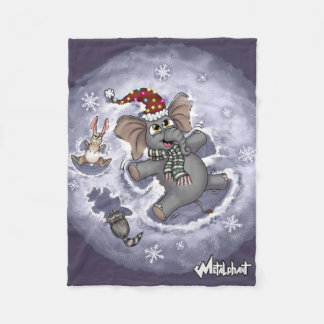 Metalphant Wilbur Snö Änglar Fleece Blanket