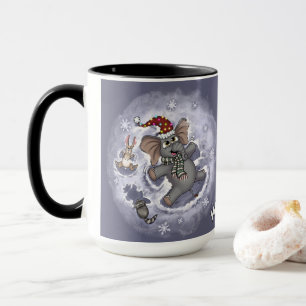Metalphant Wilbur Snö Änglar Mugg