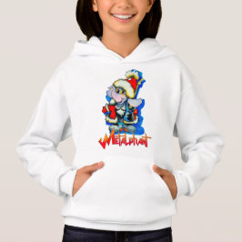 Metalphant Winter Helgdag Girl's Hoodie T Shirt