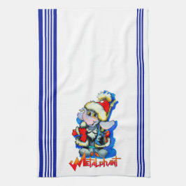 Metalphant Winter Helgdag Köket Tower Kökshandduk