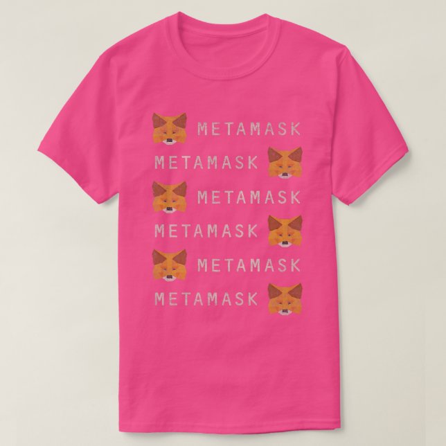 MetaMask för kryptoplånbok för pulskedja och th T Shirt (Design framsida)