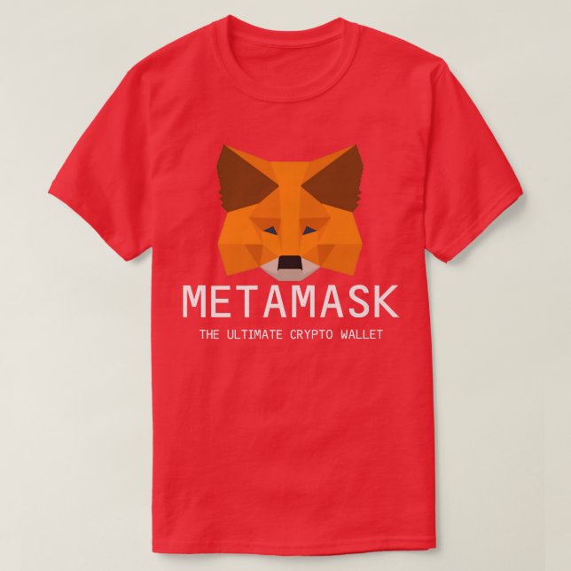 MetaMask för säker kryptografiplattform för puls-k T Shirt (Design framsida)