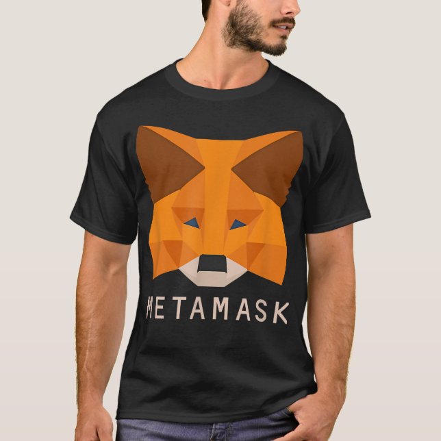 MetaMask Fox, Cryptocurrency Wallet for Etherum  T Shirt (Framsida)