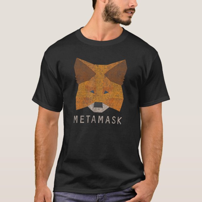 Metamask Fox - säker kryptoplatta för pulsehain T Shirt (Framsida)
