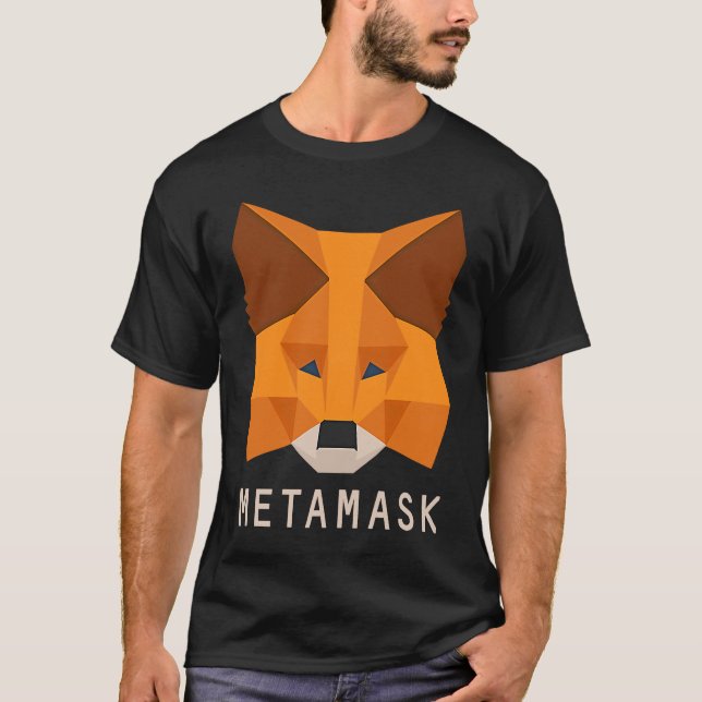 MetaMask Fox  Secure Crypto Wallet Altcoin Token E T Shirt (Framsida)