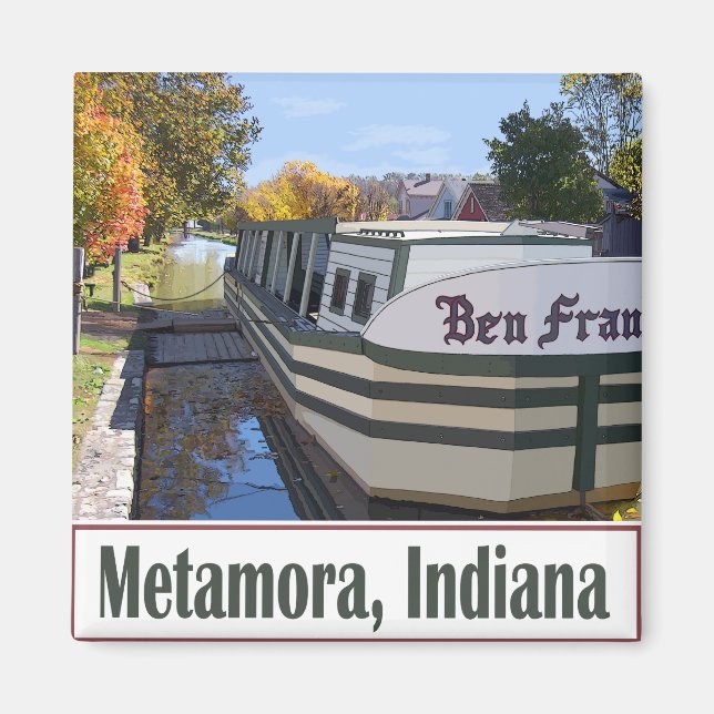 Metamora Indiana Magnet (Framsidan)