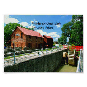 Metamora Indiana matning mal Fototryck