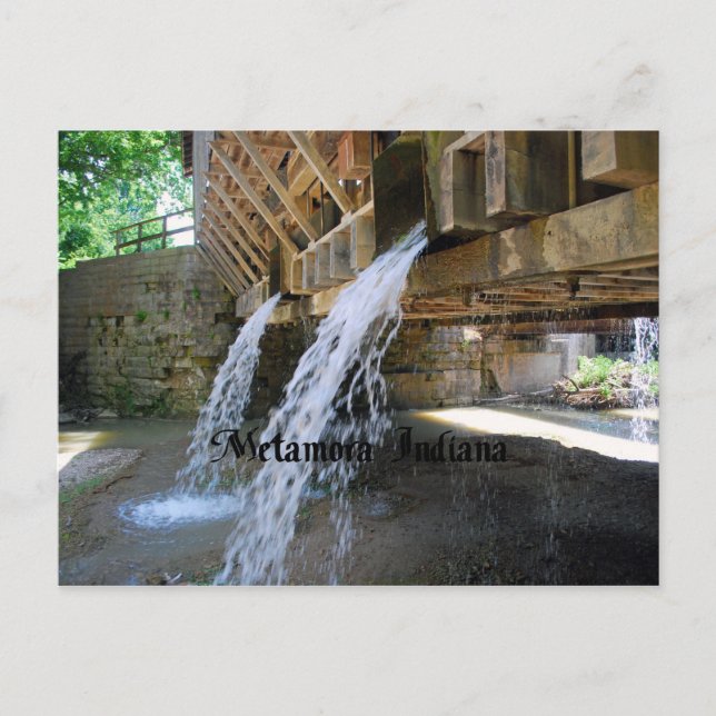 Metamora Indiana Vykort (Framsida)