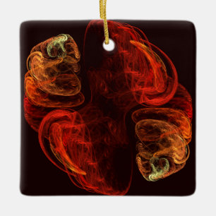 Metamorfos Abstrakt Art Square Ornament