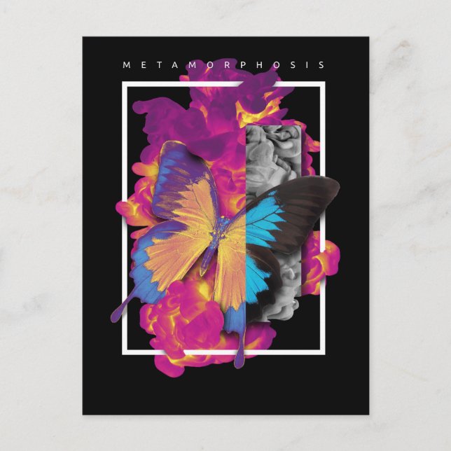Metamorfos Butterfly Vykort (Framsida)