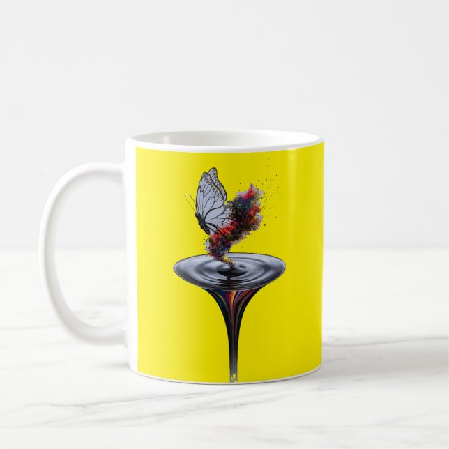 "Metamorfos Inspired Personal Growth Design Kaffemugg (Vänster)