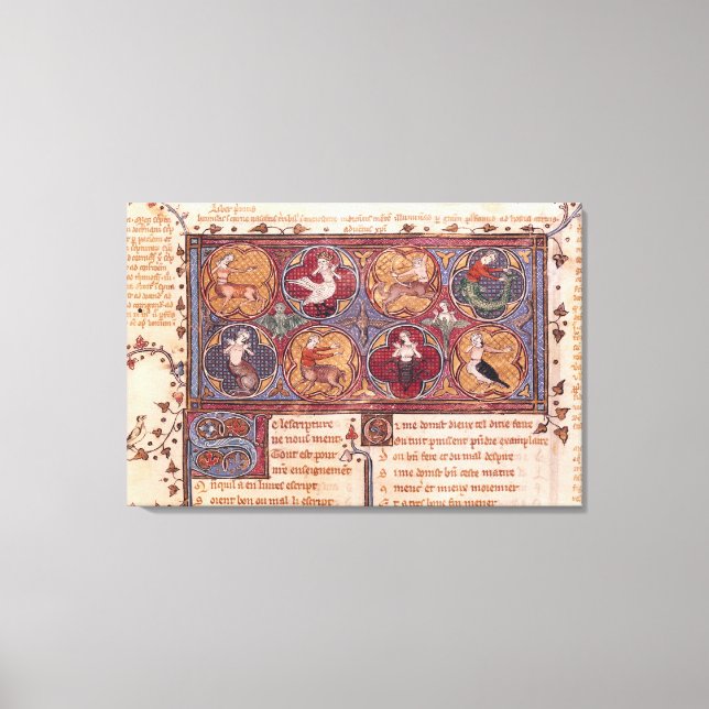 Metamorfoser från Ovid Moralize Canvastryck (Framsida)