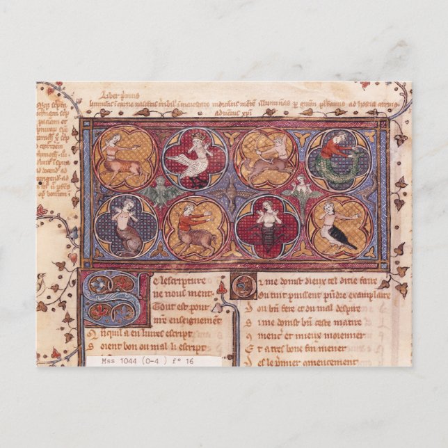 Metamorfoser från Ovid Moralize Vykort (Framsida)