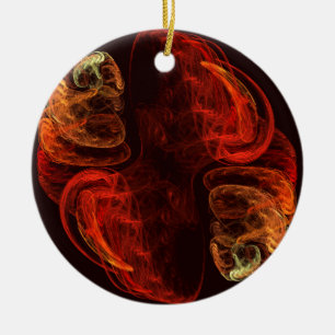 Metamorfosis Abstrakt Art Circle Ornament