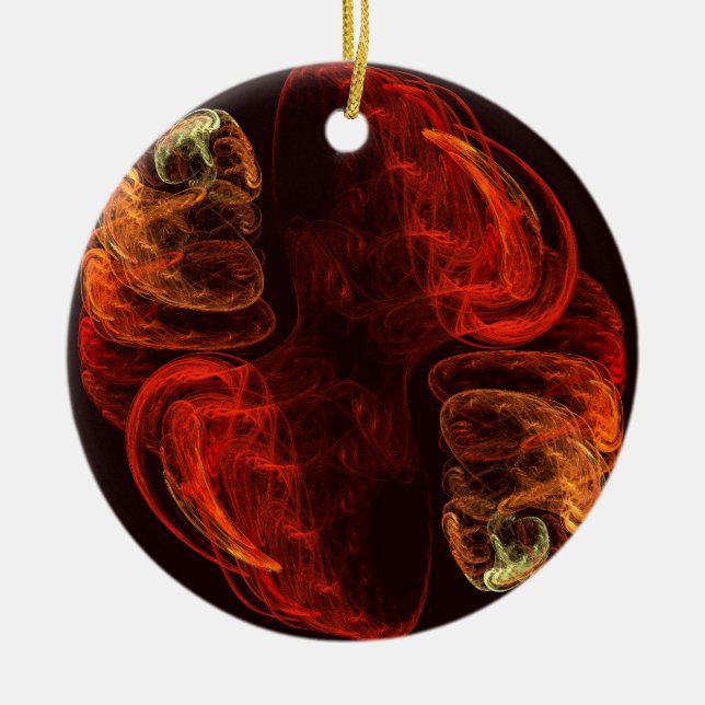 Metamorfosis Abstrakt Art Circle Ornament (Framsidan)