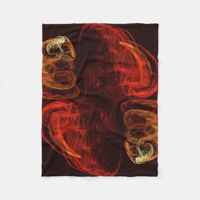 Metamorfosis Abstrakt Art Fleecefilt (Framsidan)