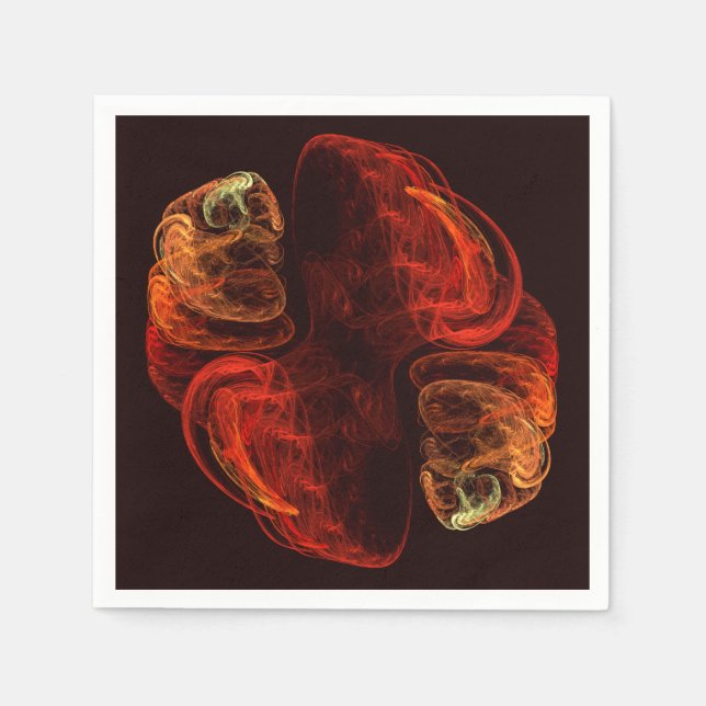 Metamorfosis Abstrakt Art Pappersservett (Framsidan)