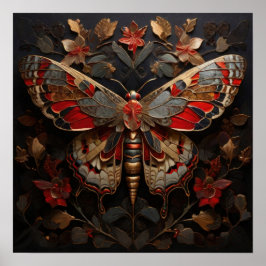 Metamorfosis Majesty - Butterfly Digital Art Poster