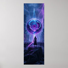 Metamorfosis Sci-Fi Poster - Futuristiska Warrior