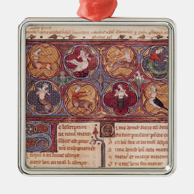 Metamorphoses från Ovid moraliserar Julgransprydnad Metall (Framsidan)