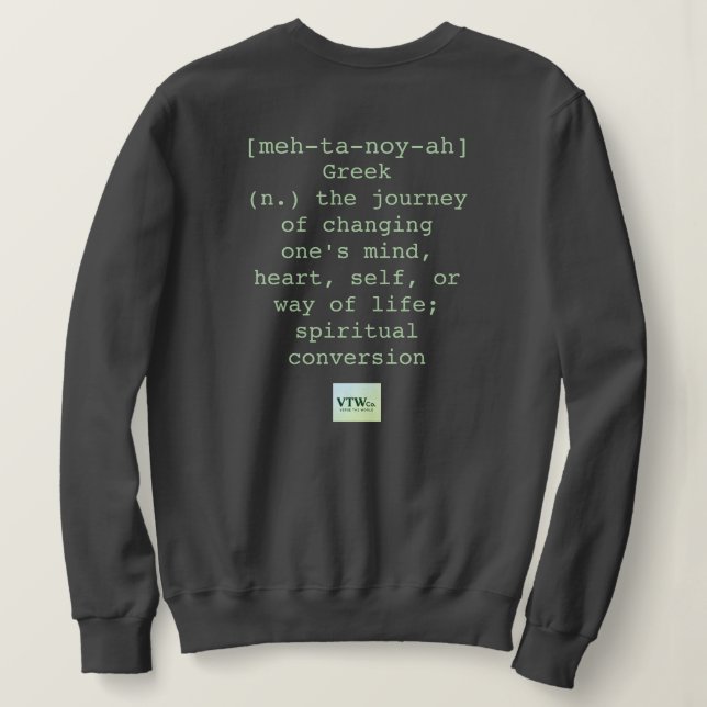 Metanoia Womens Crewnackskjorta T Shirt (Design baksida)