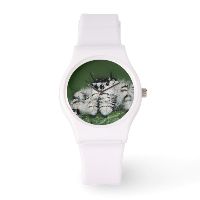 Metaphid hoppande spindel armbandsur (Framsida)