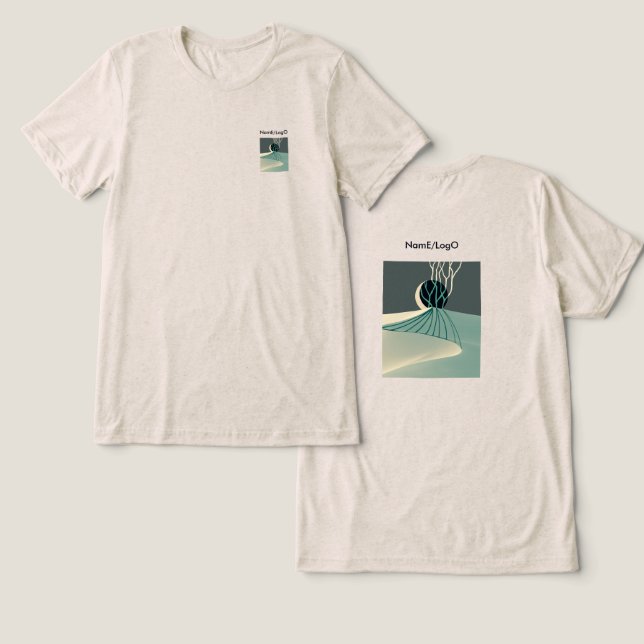 metaphor_21_a moonlit hill_2 t-shirt (Design fram och bak)