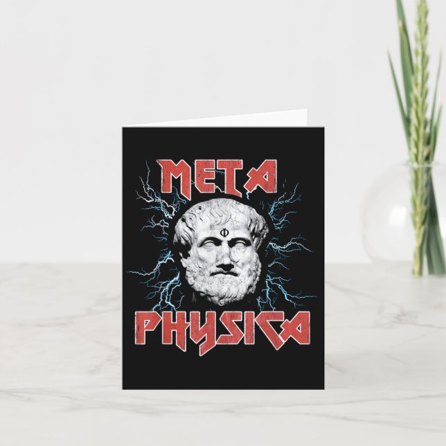 Metaphysica Aristoteles Metaphysics Tidigt grekisk Kort (Framsida)