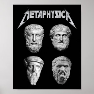 Metaphysica Socrates Plato Aristoteles Philosopher Poster