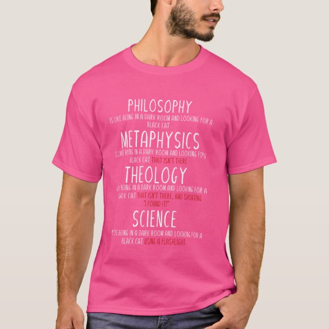 Metaphysik för filosofi - teologi Science T Shirt (Framsida)