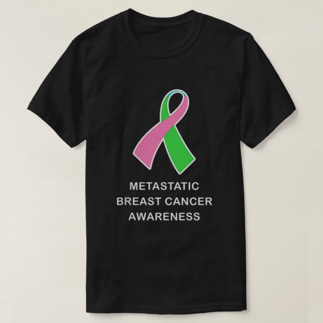 Metastaserad bröstcancer ・ Sprit Cancer Awareness  T Shirt (Design framsida)