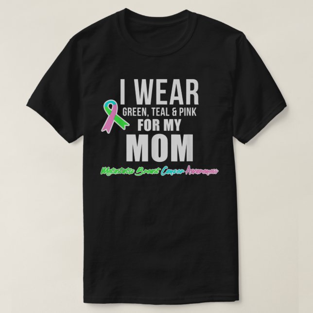 Metastaserad bröstcancersjukdom för Mamma Cancer A T Shirt (Design framsida)