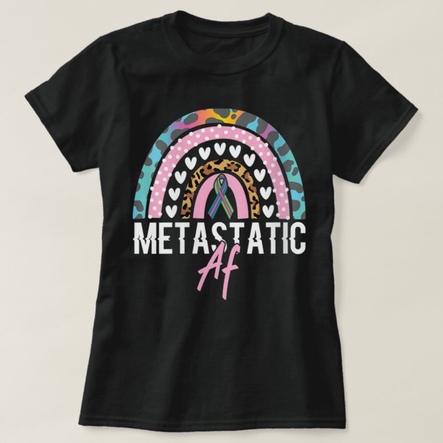 Metastaserande A- teknik för bröstcancer hos kvinn T Shirt (Design framsida)