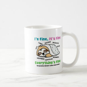 Metastaserande bröstcancer medvetenhet Jag mår bra Kaffemugg